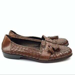 Bragano mens loafers 9.5 brown Italian leather